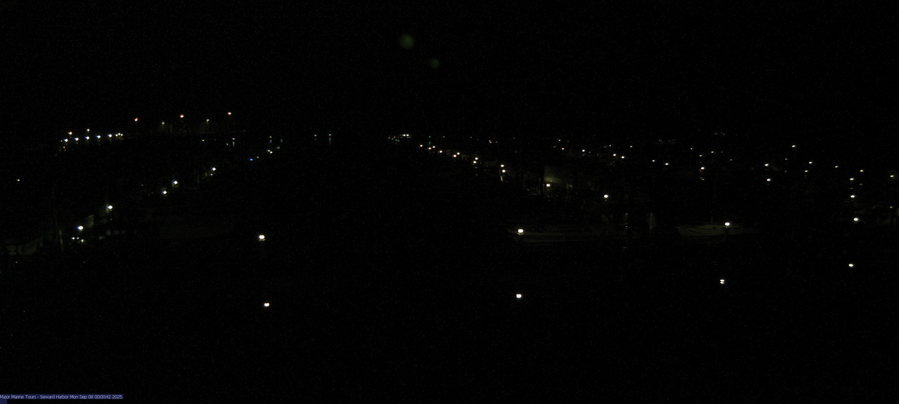 time-lapse frame, Seward Harbor webcam