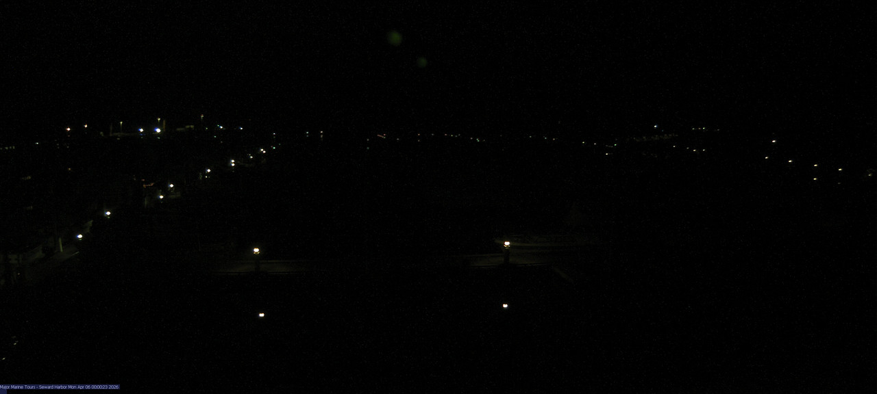time-lapse frame, Seward Harbor webcam