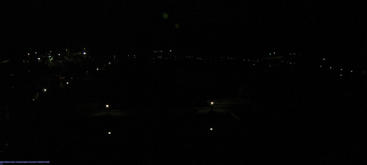 time-lapse frame, Seward Harbor webcam