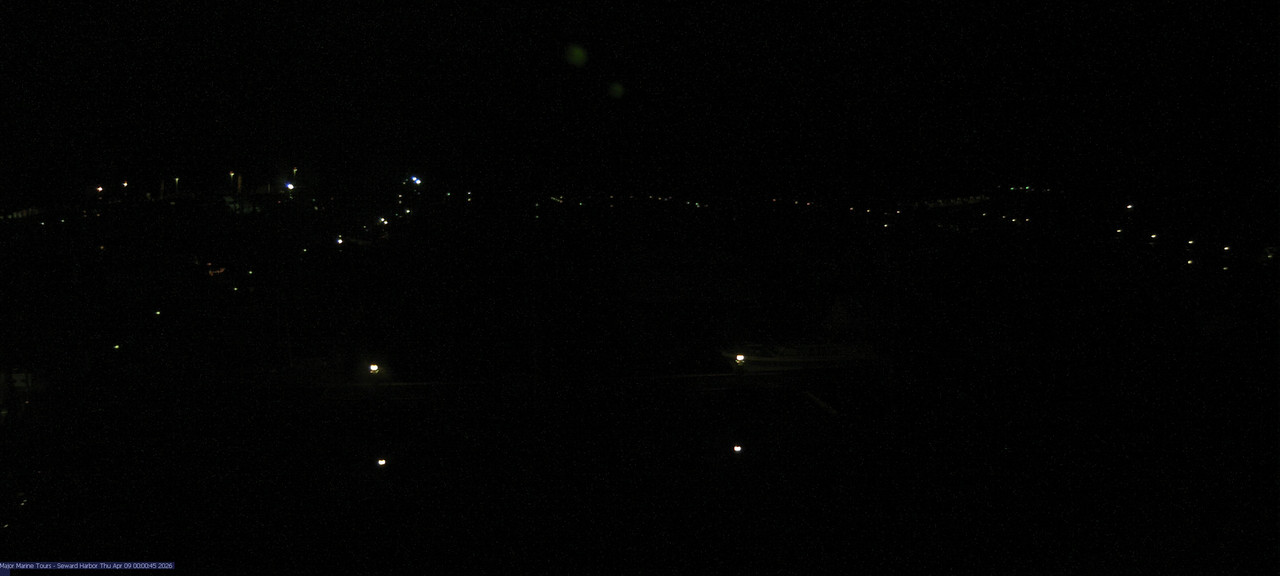 time-lapse frame, Seward Harbor webcam