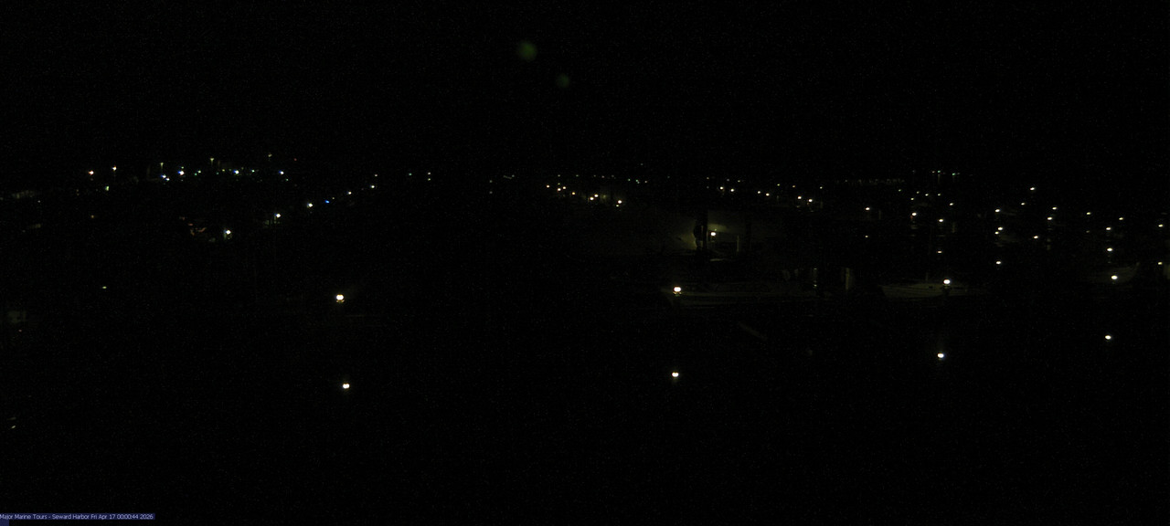 time-lapse frame, Seward Harbor webcam