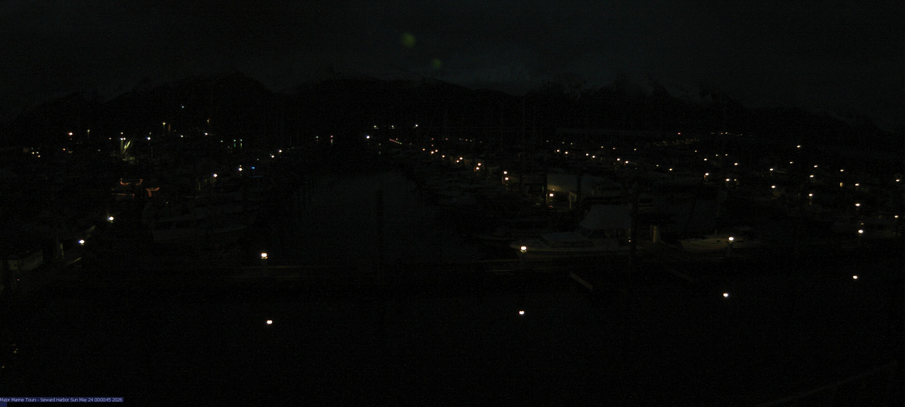 time-lapse frame, Seward Harbor webcam