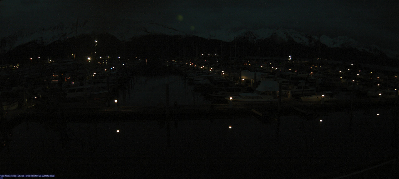 time-lapse frame, Seward Harbor webcam