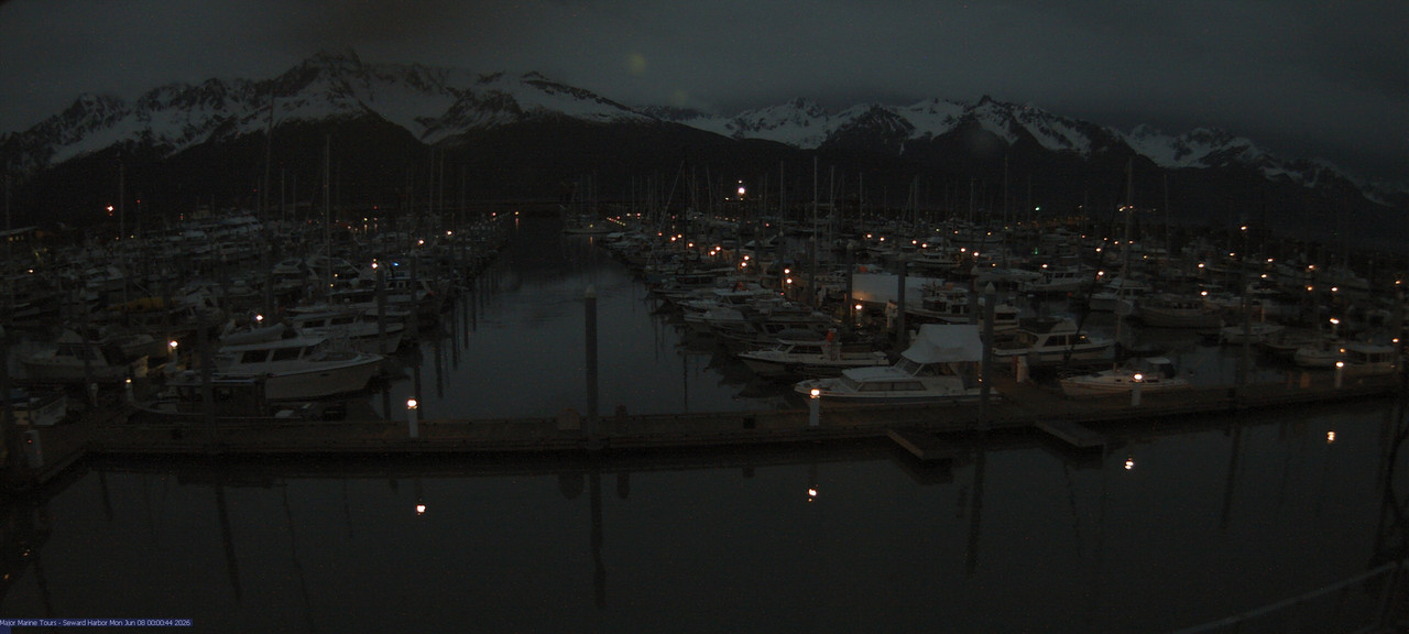 time-lapse frame, Seward Harbor webcam