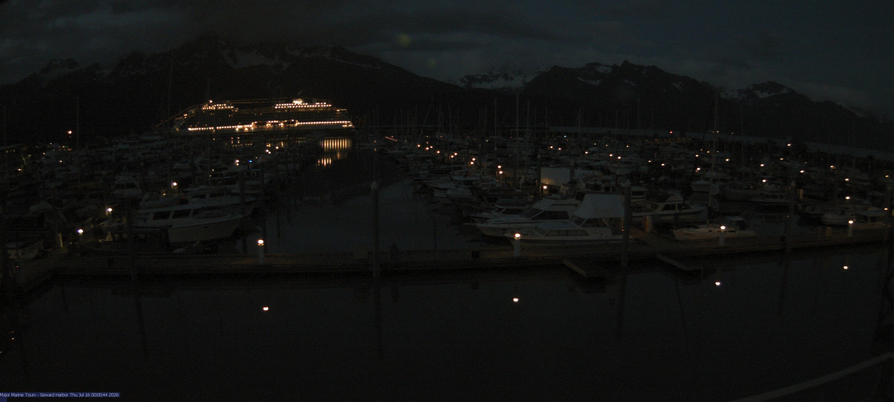 time-lapse frame, Seward Harbor webcam