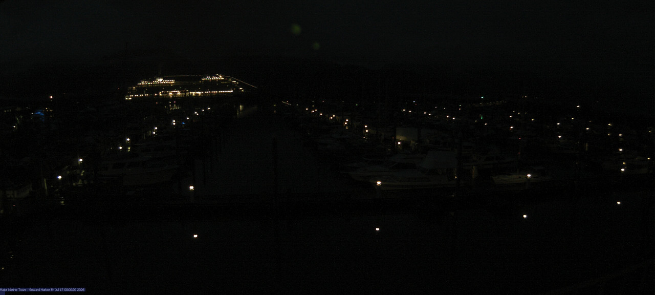 time-lapse frame, Seward Harbor webcam