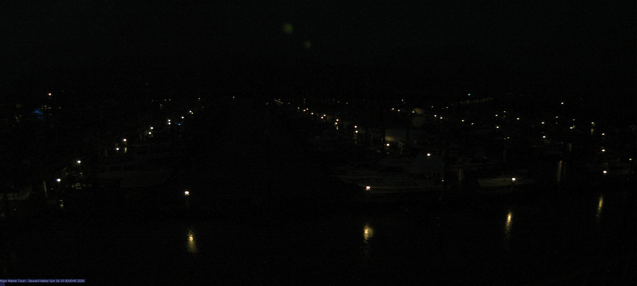 time-lapse frame, Seward Harbor webcam