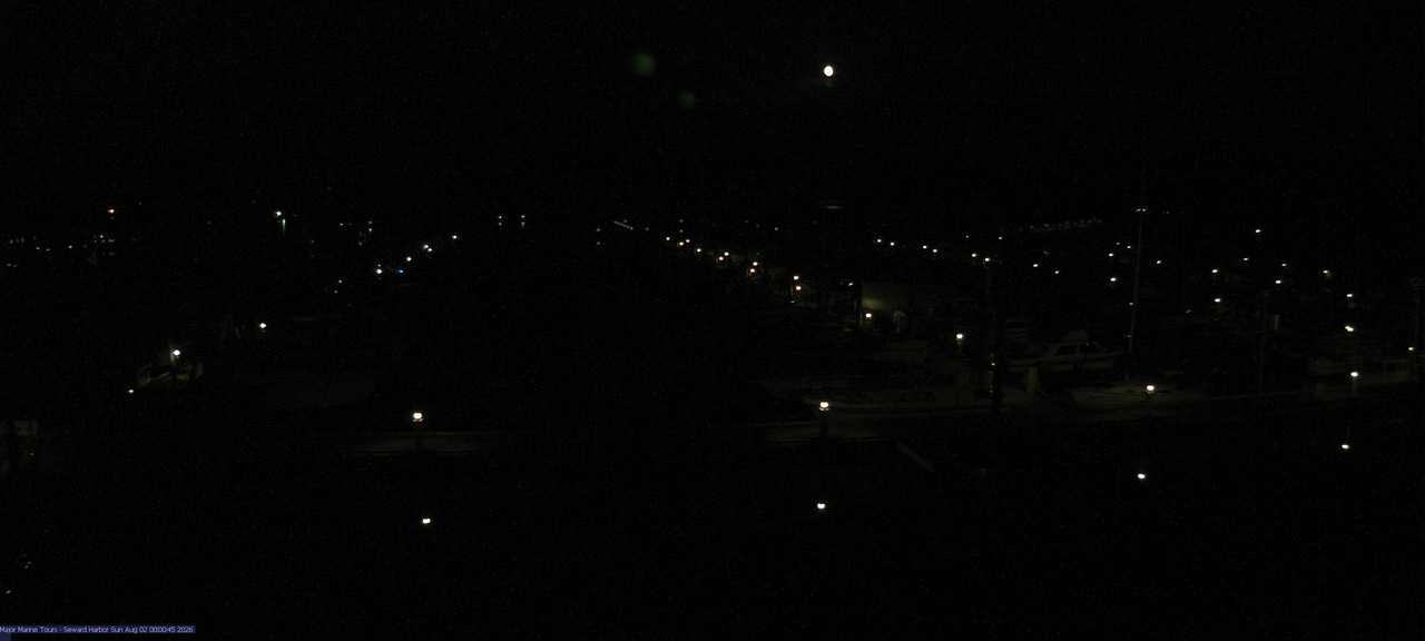 time-lapse frame, Seward Harbor webcam
