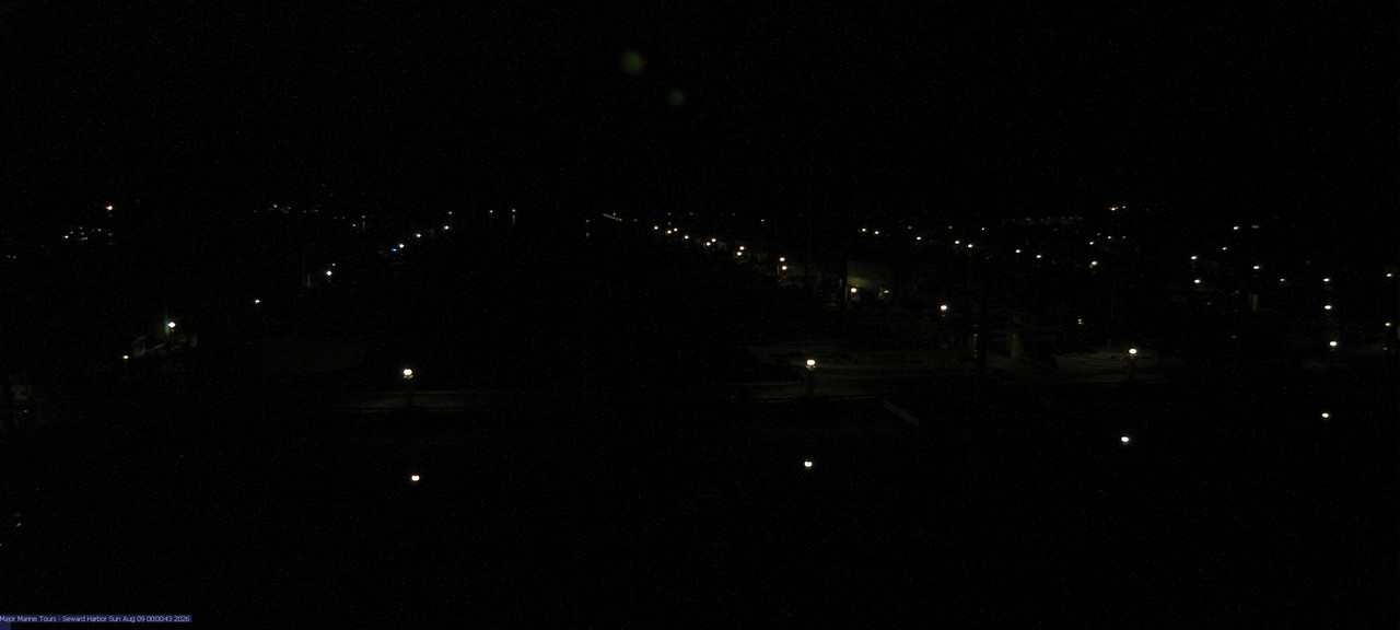time-lapse frame, Seward Harbor webcam