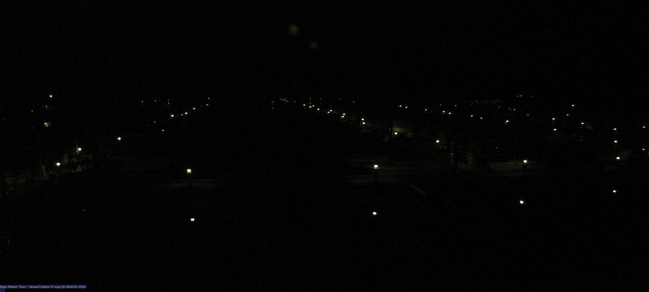 time-lapse frame, Seward Harbor webcam