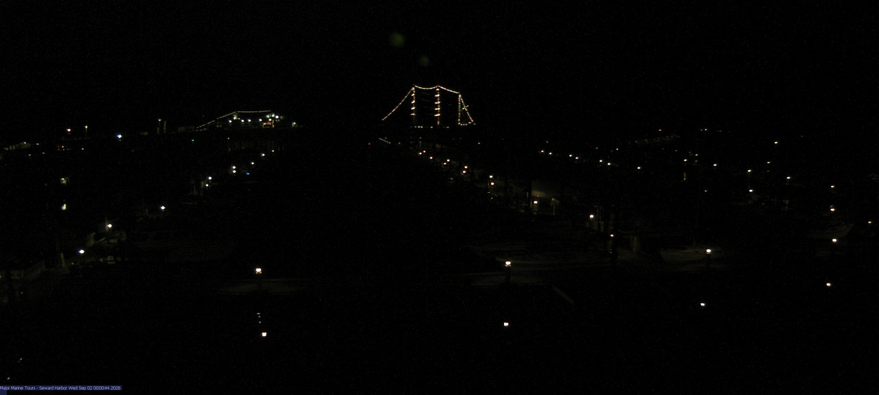 time-lapse frame, Seward Harbor webcam