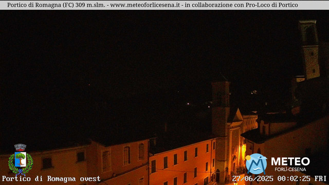 time-lapse frame, Portico di Romagna webcam