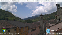 view from Portico di Romagna on 2025-08-18