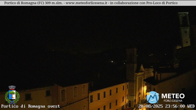 time-lapse frame, Portico di Romagna webcam