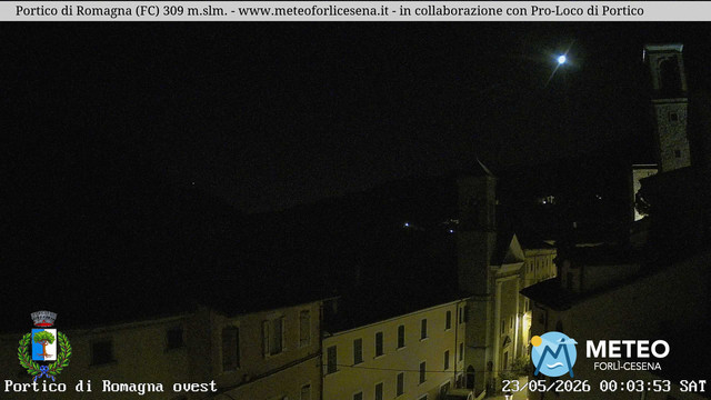 time-lapse frame, Portico di Romagna webcam