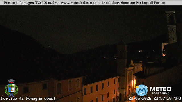 time-lapse frame, Portico di Romagna webcam