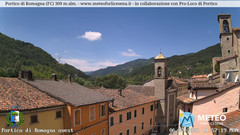 view from Portico di Romagna on 2026-07-06