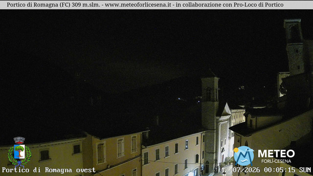 time-lapse frame, Portico di Romagna webcam