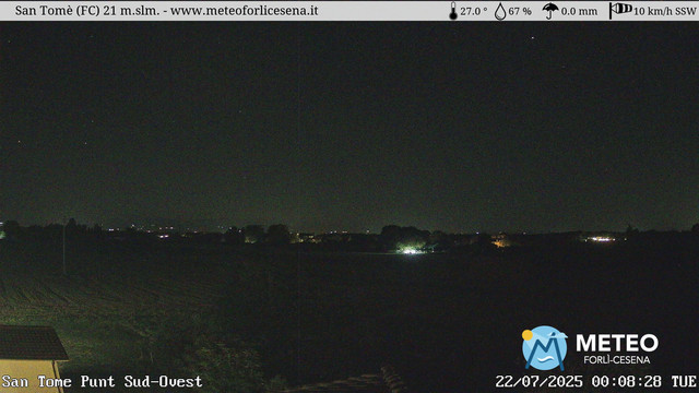time-lapse frame, San Tomè webcam