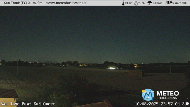 time-lapse frame, San Tomè webcam