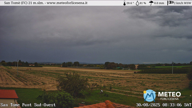 time-lapse frame, San Tomè webcam