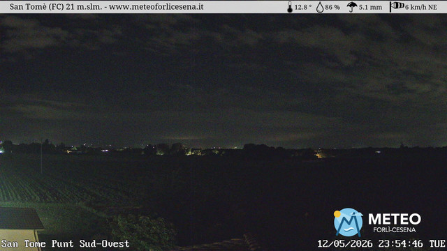 time-lapse frame, San Tomè webcam