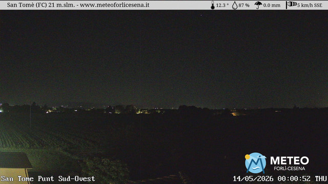 time-lapse frame, San Tomè webcam