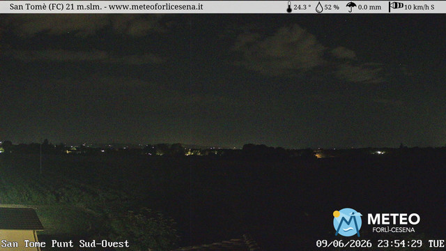 time-lapse frame, San Tomè webcam