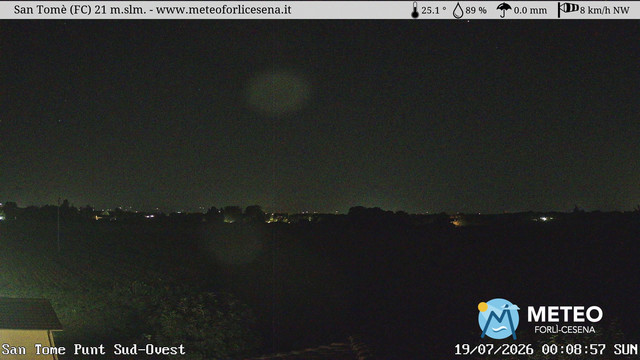 time-lapse frame, San Tomè webcam
