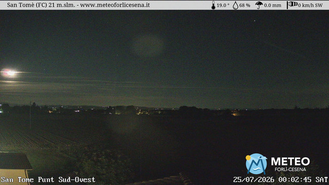time-lapse frame, San Tomè webcam