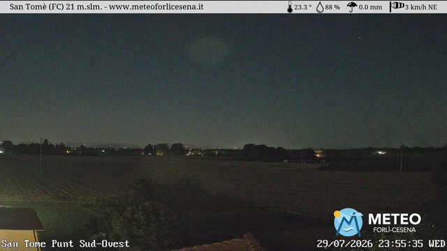 time-lapse frame, San Tomè webcam