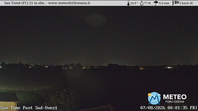 time-lapse frame, San Tomè webcam
