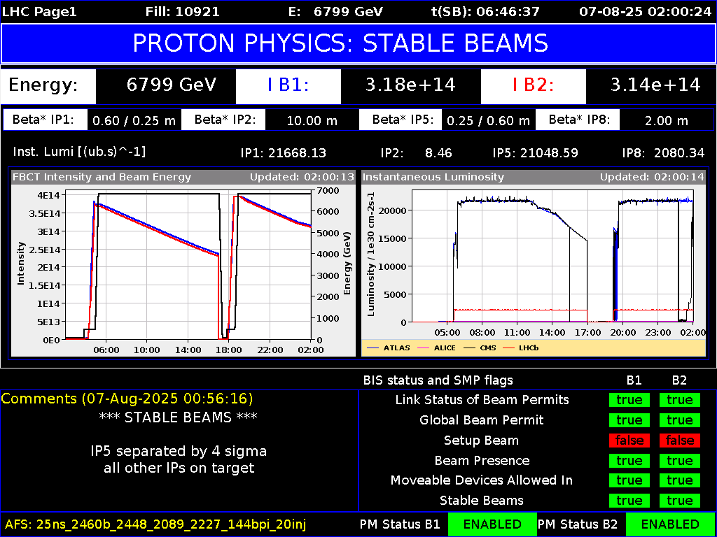 time-lapse frame, LHC Page 1 webcam