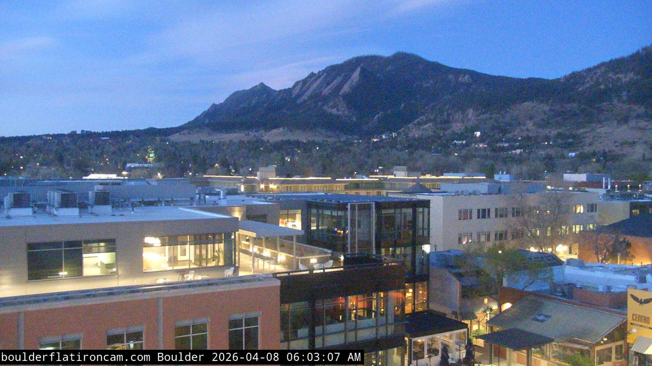 time-lapse frame, Boulder daily time-lapse webcam
