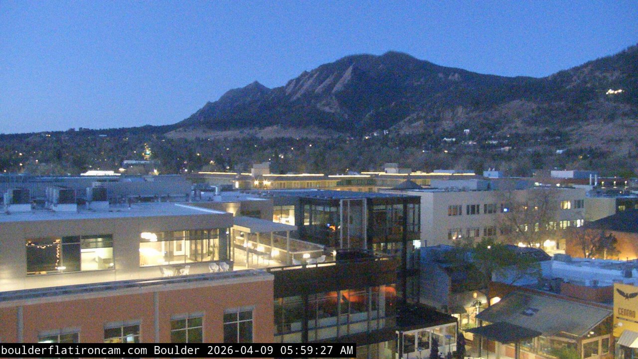 time-lapse frame, Boulder daily time-lapse webcam