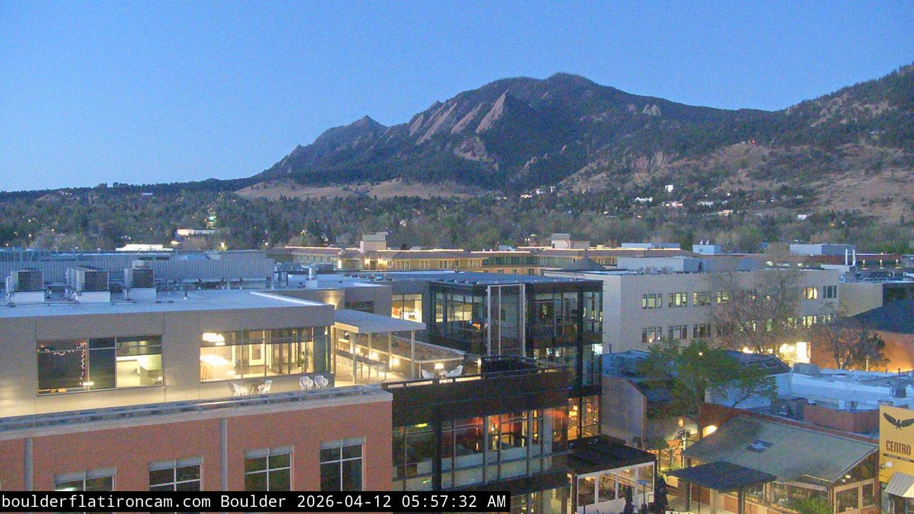 time-lapse frame, Boulder daily time-lapse webcam