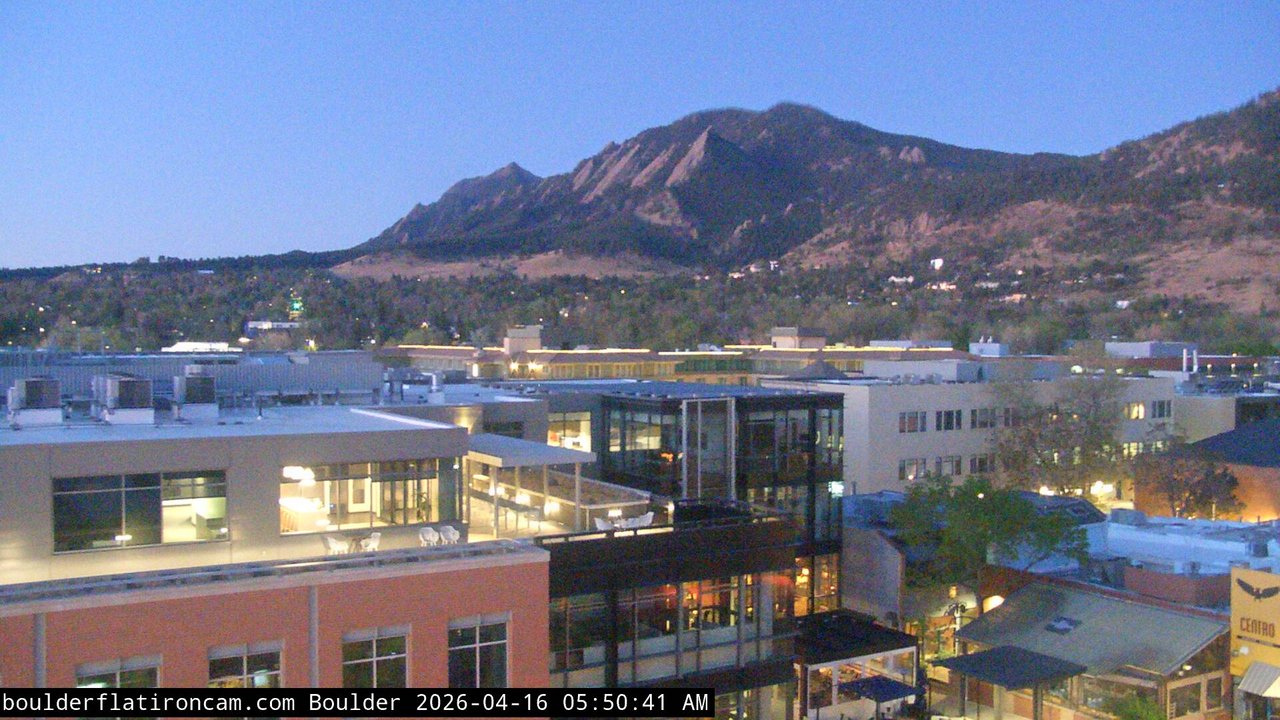 time-lapse frame, Boulder daily time-lapse webcam
