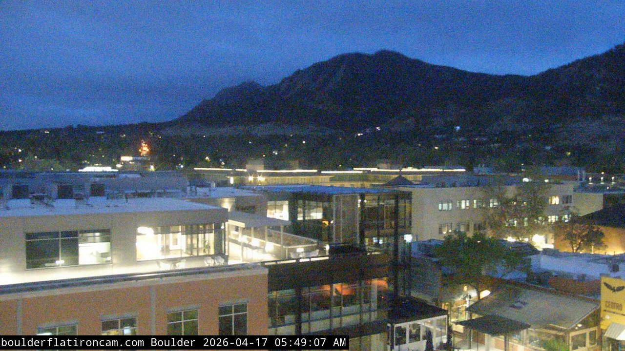 time-lapse frame, Boulder daily time-lapse webcam