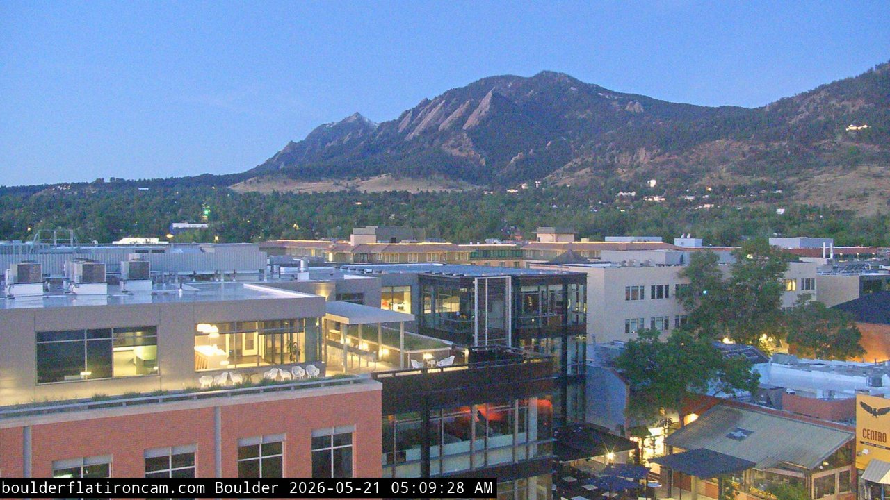 time-lapse frame, Boulder daily time-lapse webcam