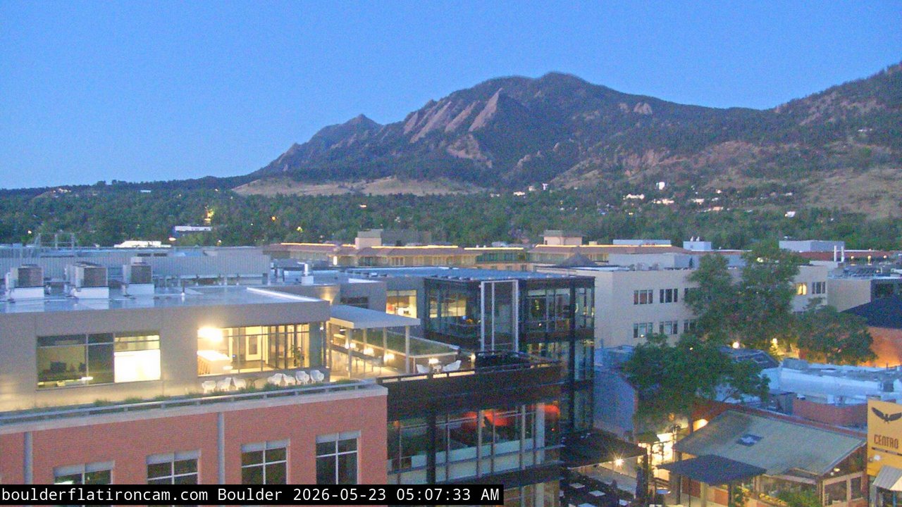 time-lapse frame, Boulder daily time-lapse webcam