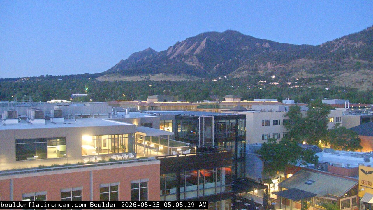 time-lapse frame, Boulder daily time-lapse webcam