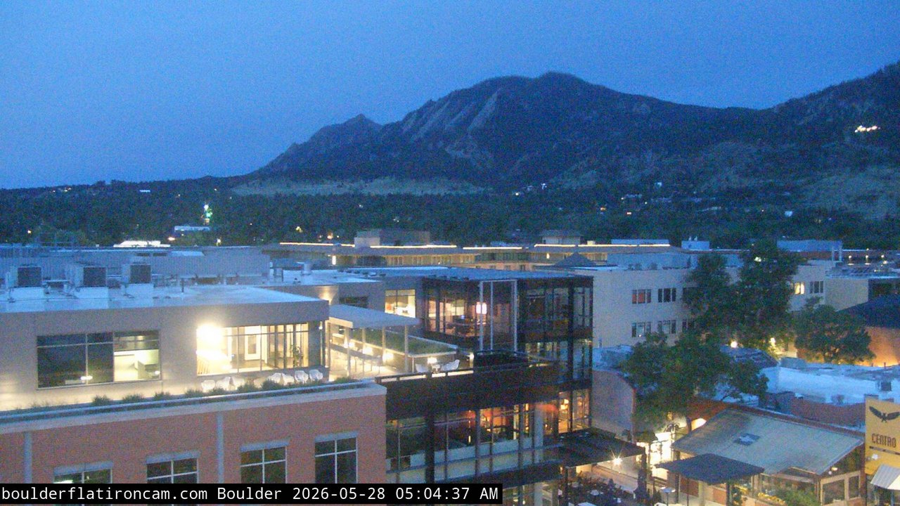 time-lapse frame, Boulder daily time-lapse webcam