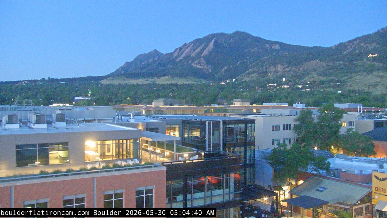 time-lapse frame, Boulder daily time-lapse webcam