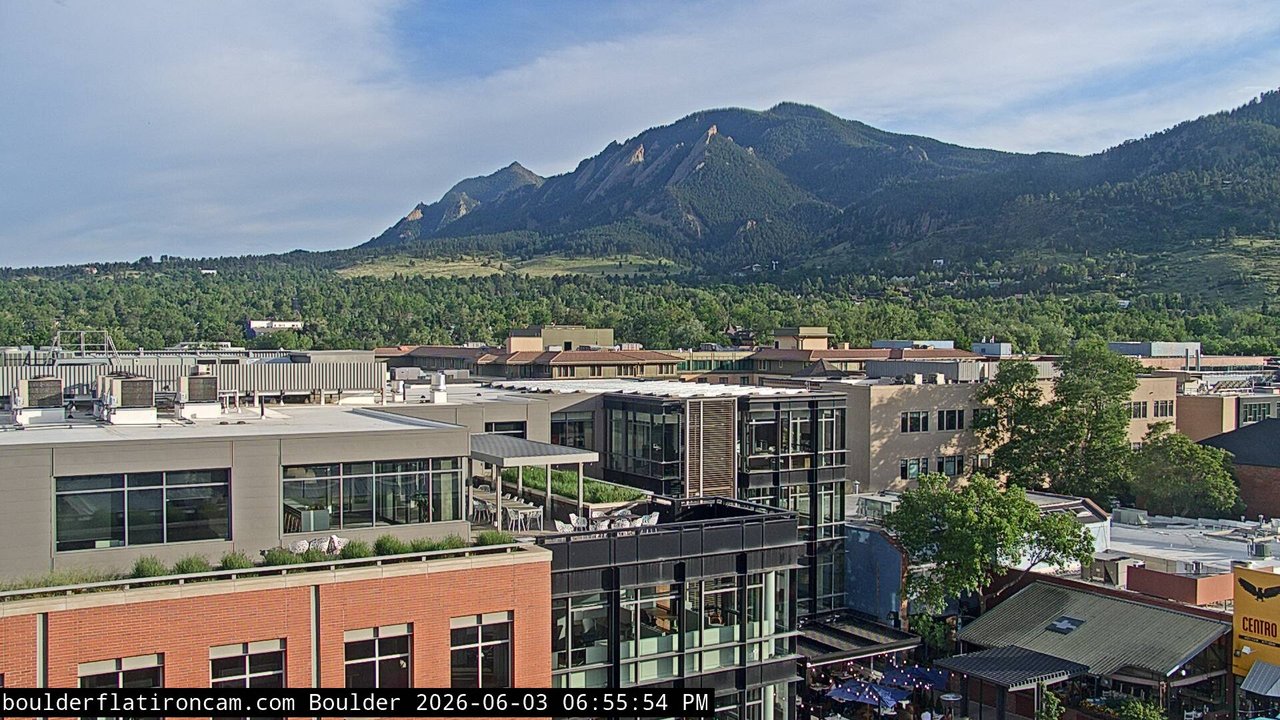 time-lapse frame, Boulder daily time-lapse webcam