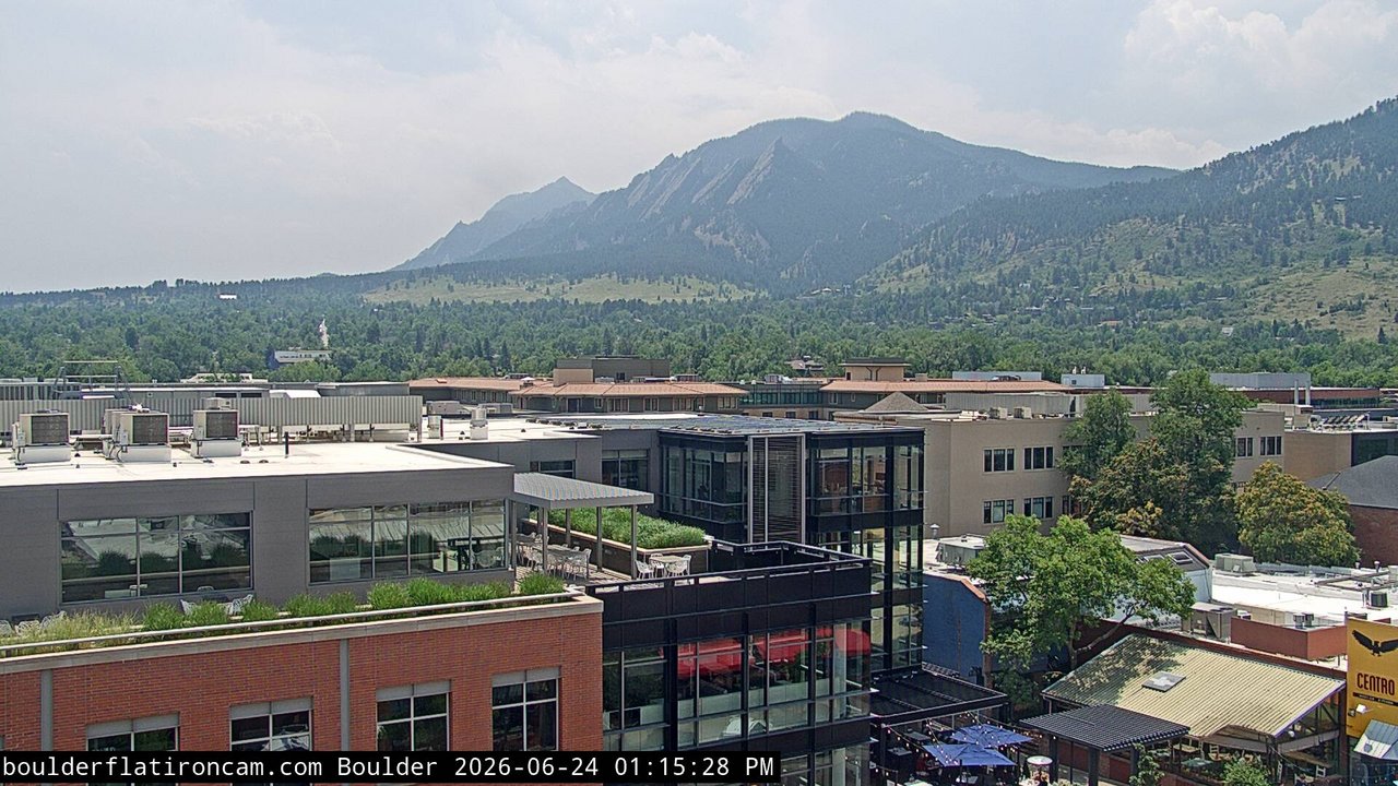 time-lapse frame, Boulder daily time-lapse webcam