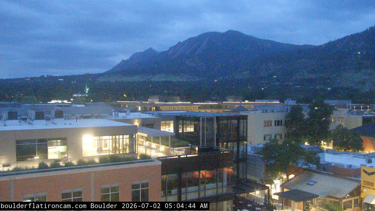 time-lapse frame, Boulder daily time-lapse webcam