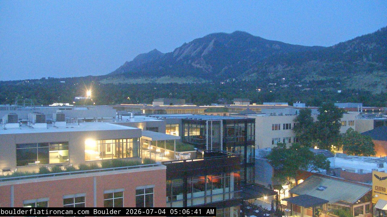 time-lapse frame, Boulder daily time-lapse webcam