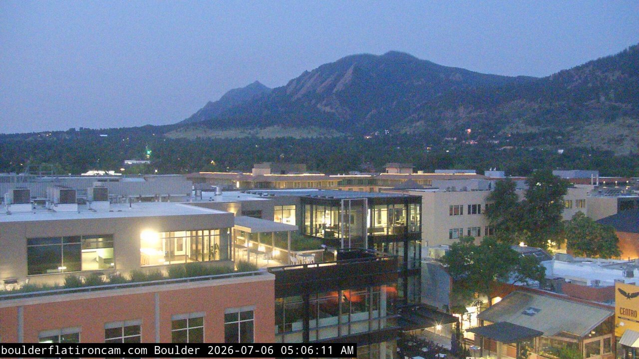 time-lapse frame, Boulder daily time-lapse webcam