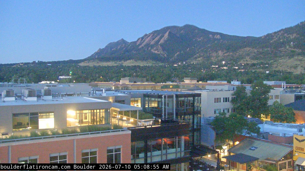time-lapse frame, Boulder daily time-lapse webcam