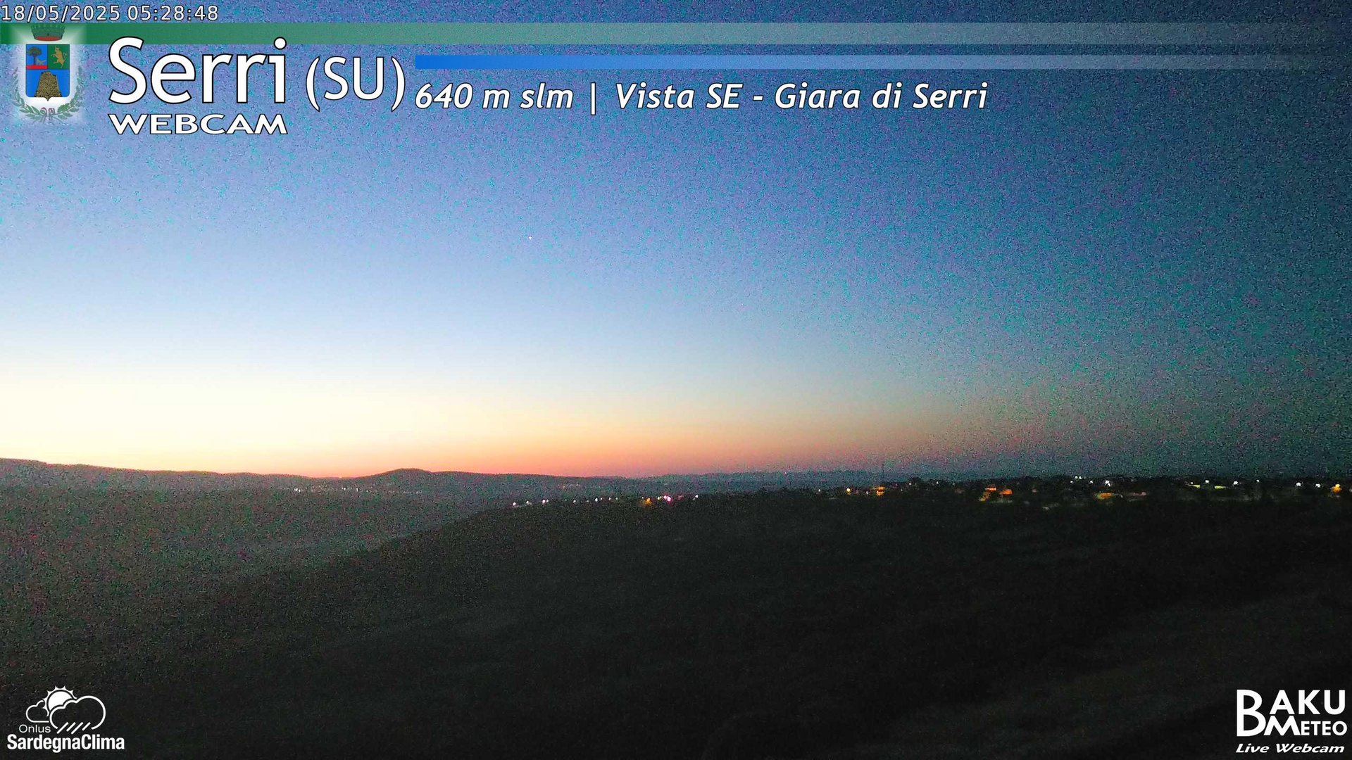 time-lapse frame, Serri webcam